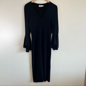 Eliza J Black Midi Dress
